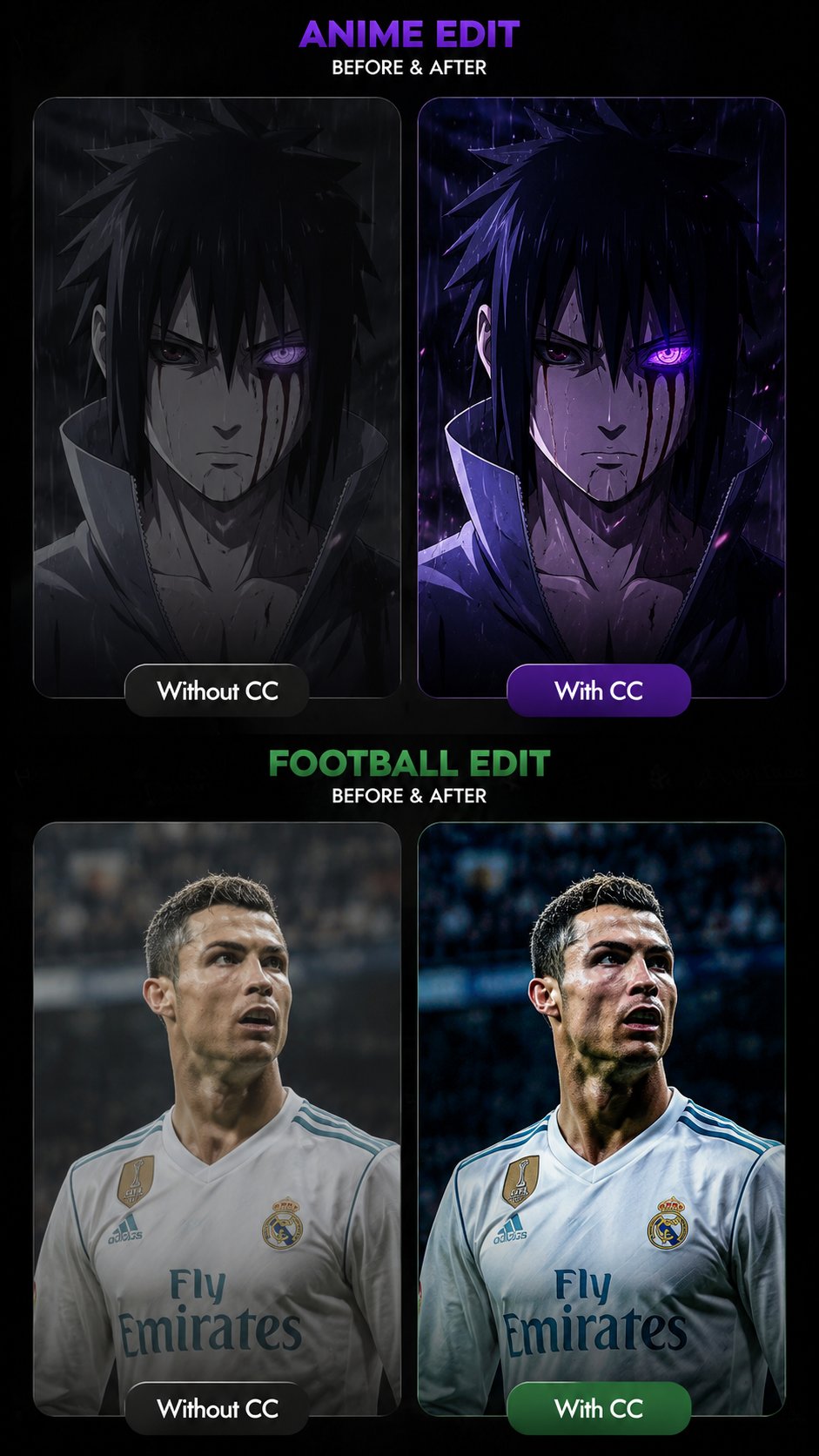 Testado em diferentes estilos
